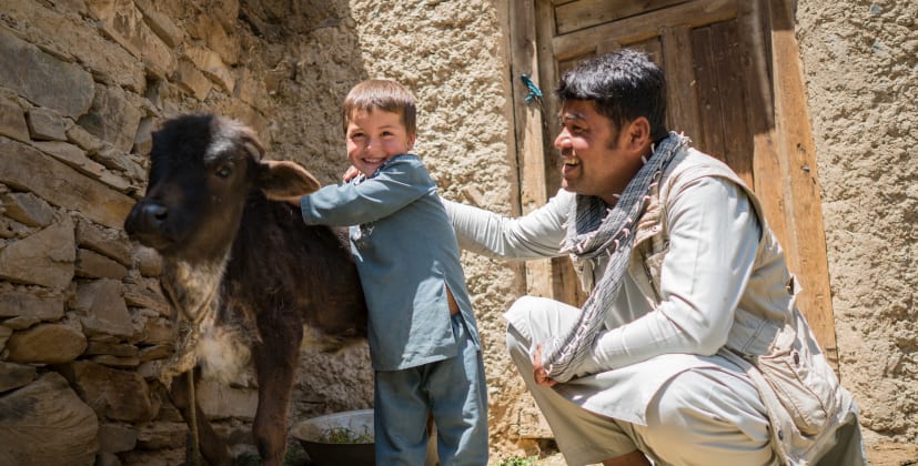 Aliha and his family have learned how to look after their animals properly.